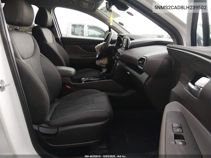 2020 HYUNDAI SANTA FE VIN 5NMS2CAD8LH239502 — фото 5