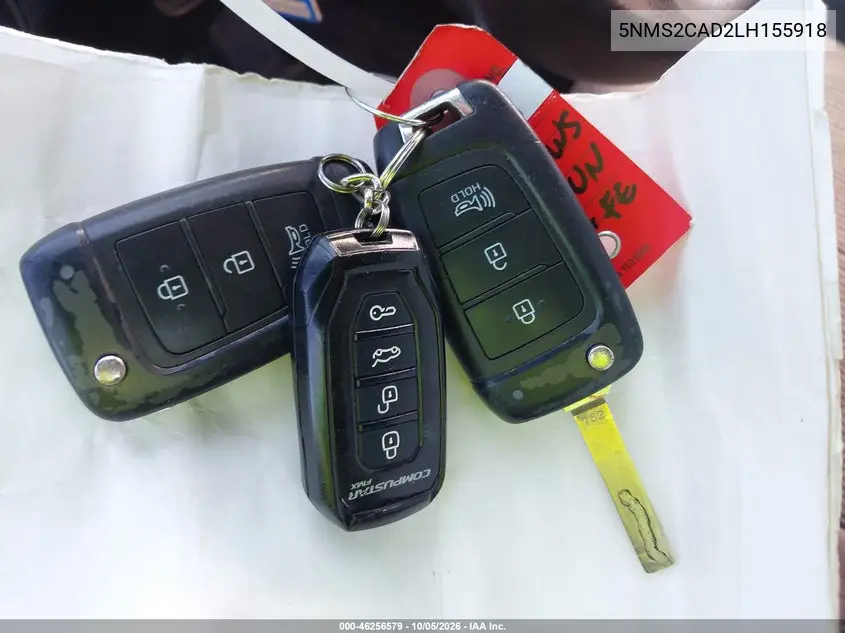2020 HYUNDAI SANTA FE VIN 5NMS2CAD2LH155918 — фото 11