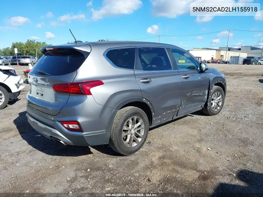 2020 HYUNDAI SANTA FE VIN 5NMS2CAD2LH155918 — фото 4