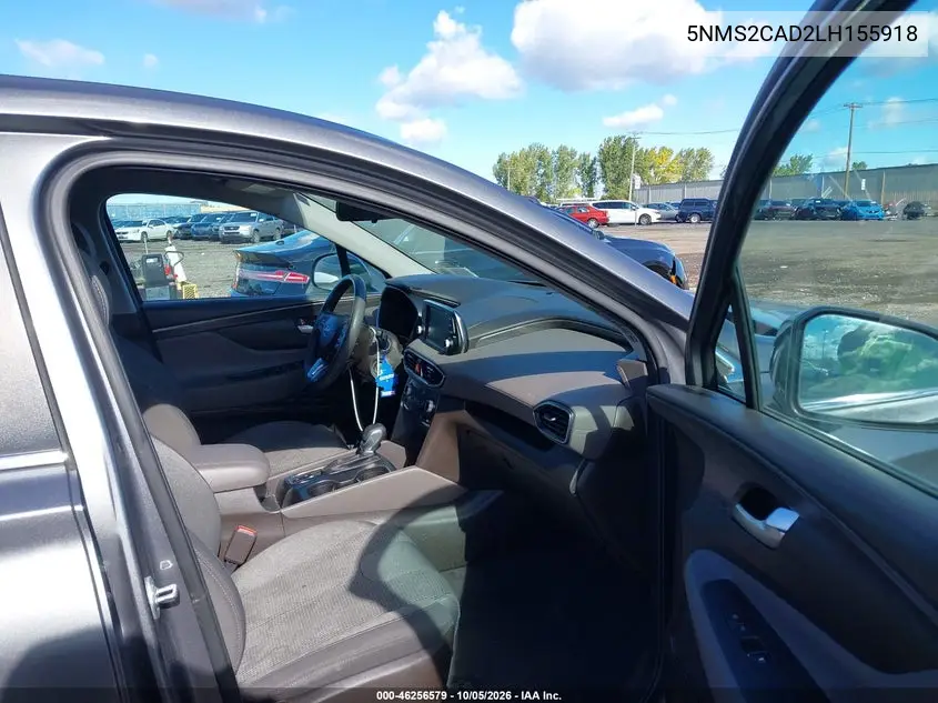 2020 HYUNDAI SANTA FE VIN 5NMS2CAD2LH155918 — фото 5