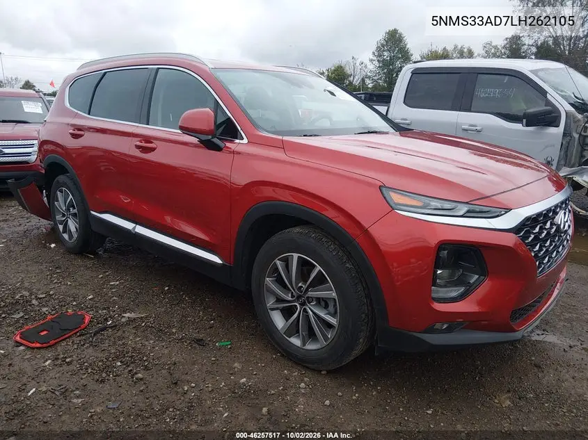 HYUNDAI SANTA FE 2020, VIN 5NMS33AD7LH262105