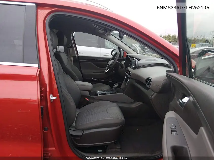 2020 HYUNDAI SANTA FE VIN 5NMS33AD7LH262105 — фото 5