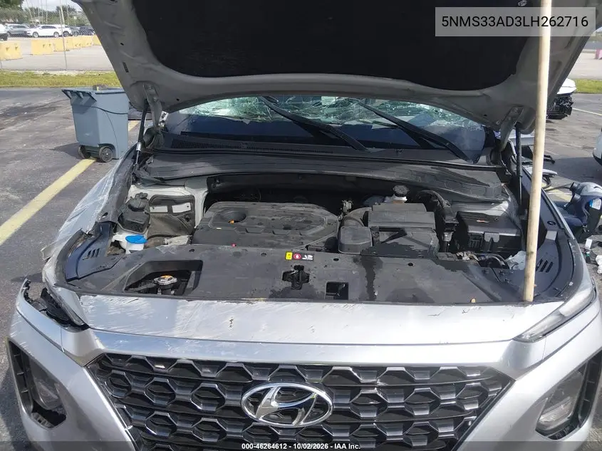 2020 HYUNDAI SANTA FE VIN 5NMS33AD3LH262716 — фото 10