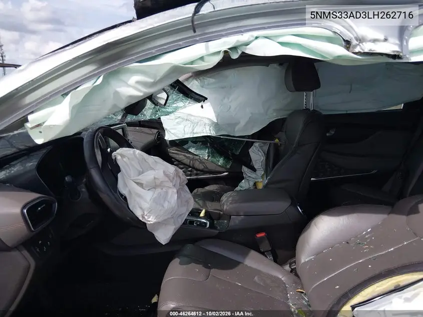 2020 HYUNDAI SANTA FE VIN 5NMS33AD3LH262716 — фото 5
