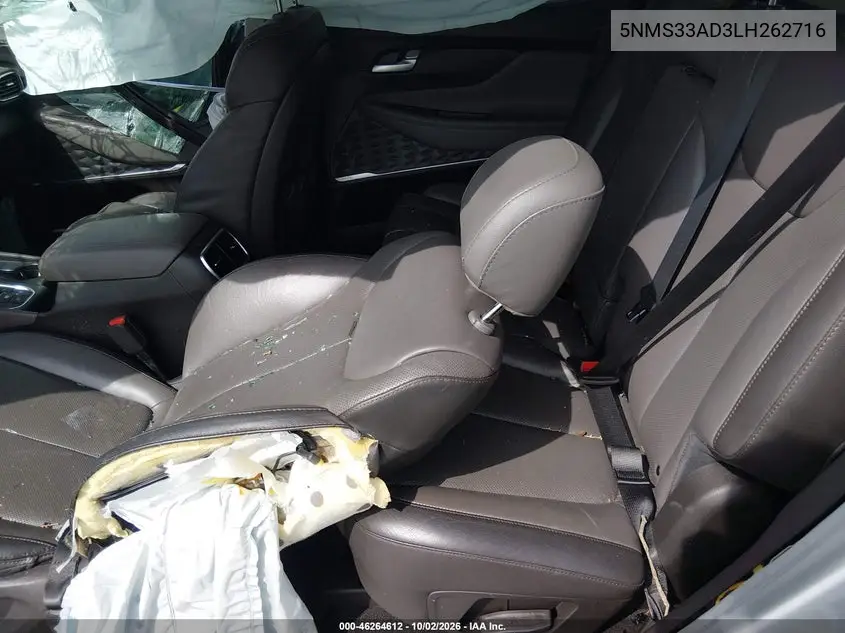 2020 HYUNDAI SANTA FE VIN 5NMS33AD3LH262716 — фото 8