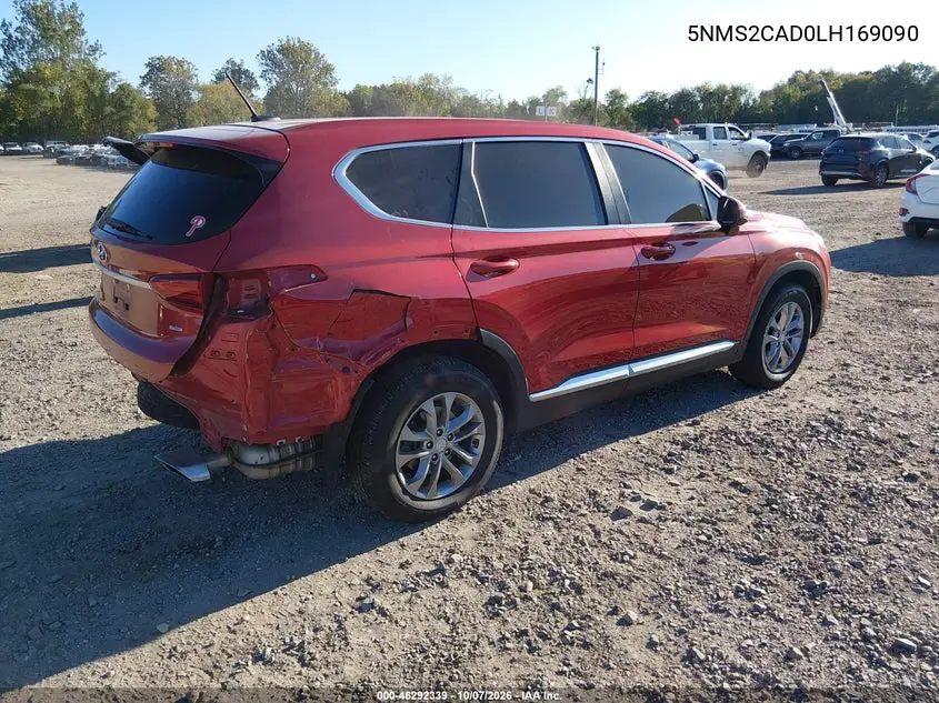 2020 HYUNDAI SANTA FE VIN 5NMS2CAD0LH169090 — фото 4