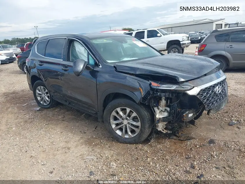 HYUNDAI SANTA FE 2020, VIN 5NMS33AD4LH203982