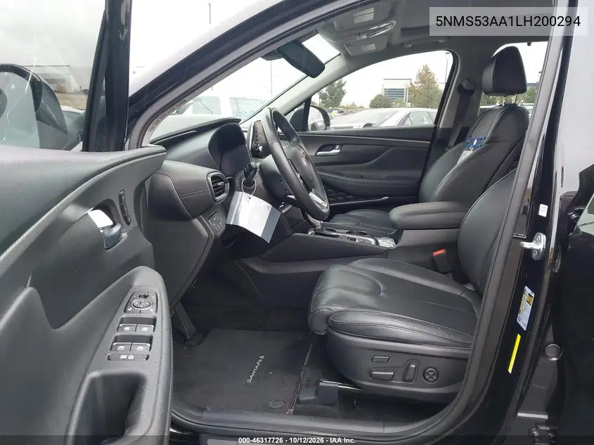 2020 HYUNDAI SANTA FE VIN 5NMS53AA1LH200294 — фото 5