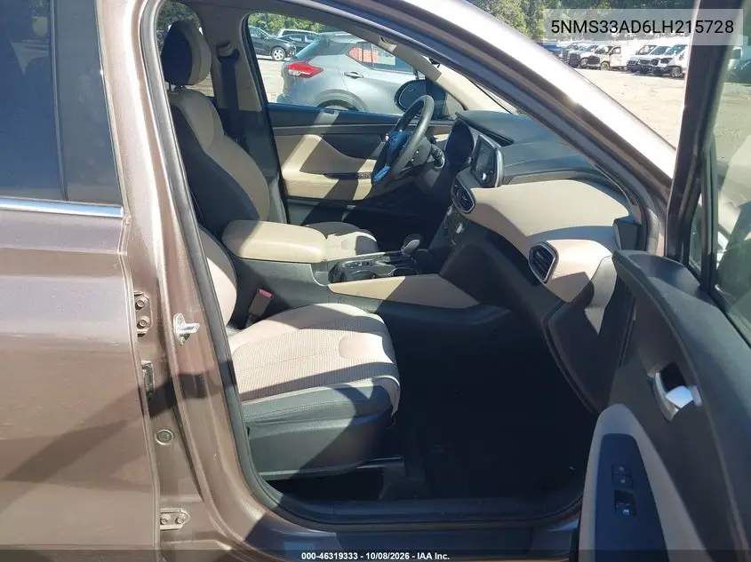 2020 HYUNDAI SANTA FE VIN 5NMS33AD6LH215728 — фото 5