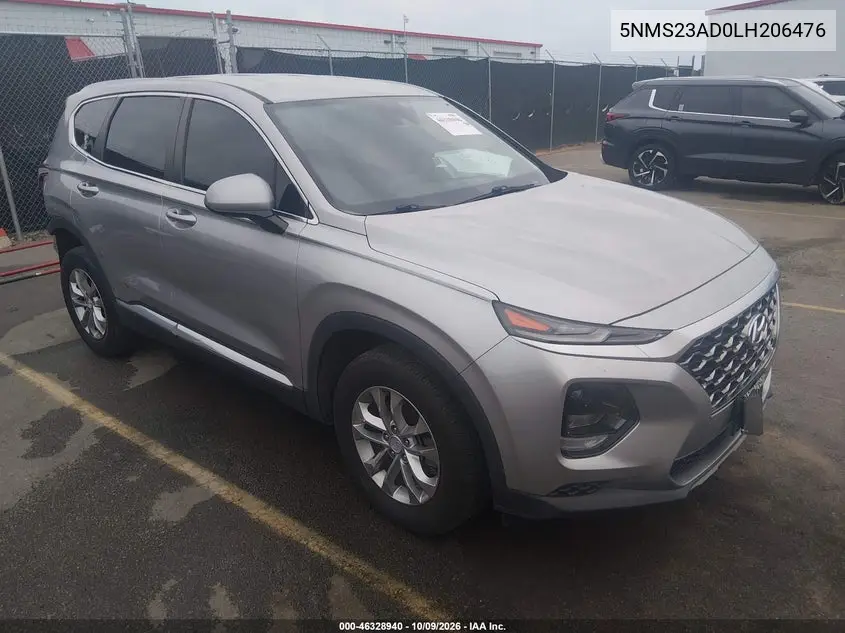 HYUNDAI SANTA FE 2020, VIN 5NMS23AD0LH206476