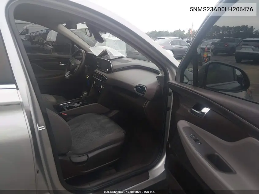 2020 HYUNDAI SANTA FE VIN 5NMS23AD0LH206476 — фото 5