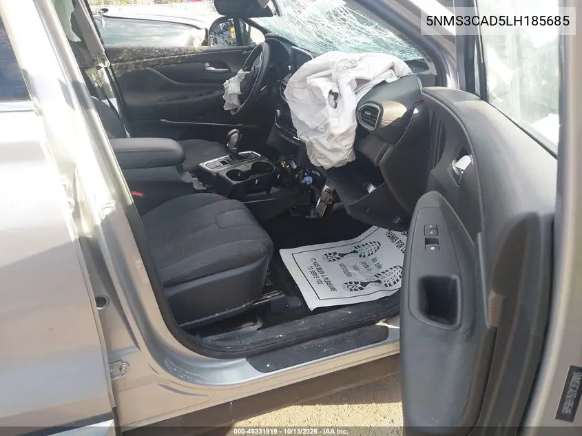 2020 HYUNDAI SANTA FE VIN 5NMS3CAD5LH185685 — фото 5