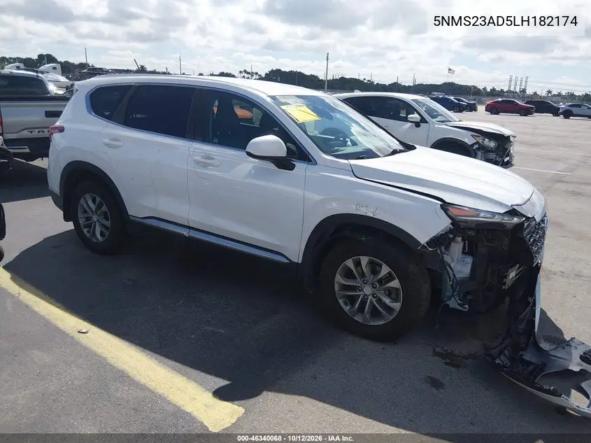 HYUNDAI SANTA FE 2020, VIN 5NMS23AD5LH182174