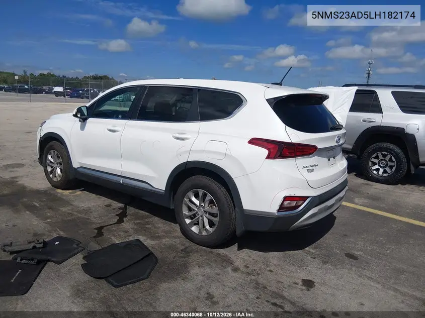 2020 HYUNDAI SANTA FE VIN 5NMS23AD5LH182174 — фото 3