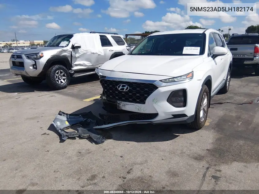 2020 HYUNDAI SANTA FE VIN 5NMS23AD5LH182174 — фото 6