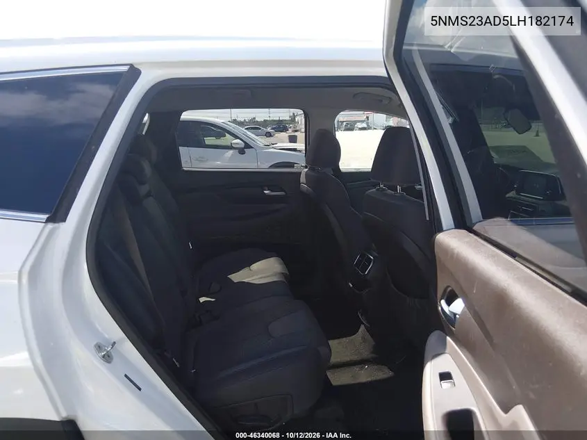 2020 HYUNDAI SANTA FE VIN 5NMS23AD5LH182174 — фото 8
