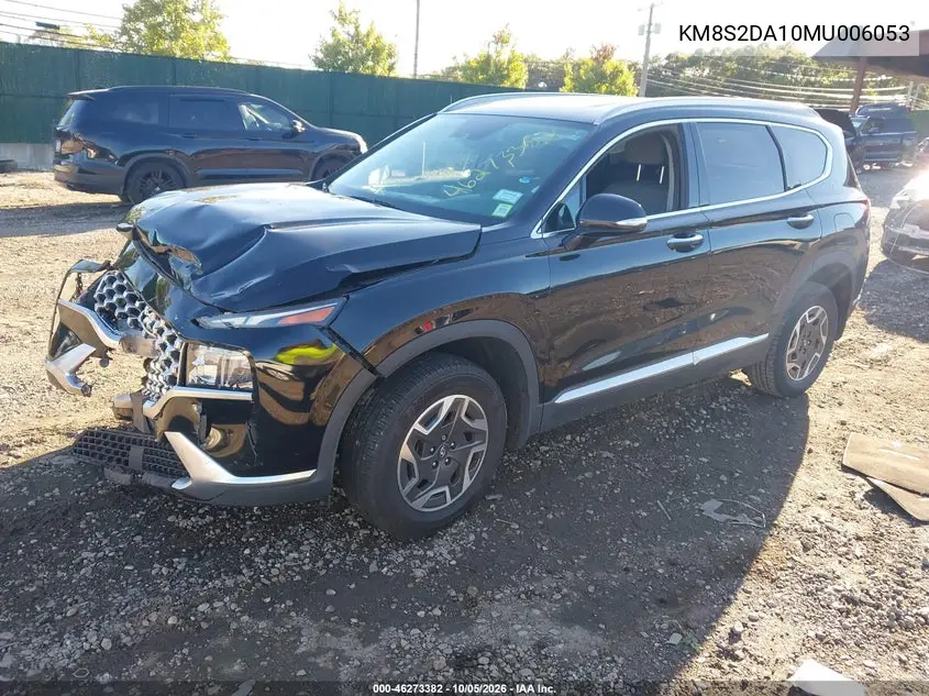 2021 HYUNDAI SANTA FE VIN KM8S2DA10MU006053 — фото 2