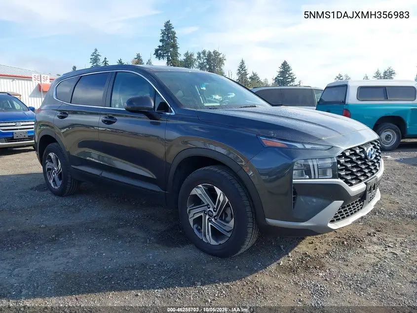 HYUNDAI SANTA FE 2021, VIN 5NMS1DAJXMH356983