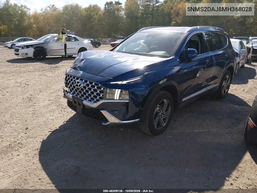 HYUNDAI SANTA FE 2021, VIN 5NMS2DAJ8MH368028