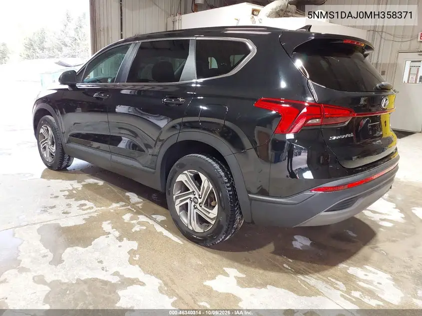 2021 HYUNDAI SANTA FE VIN 5NMS1DAJ0MH358371 — фото 3