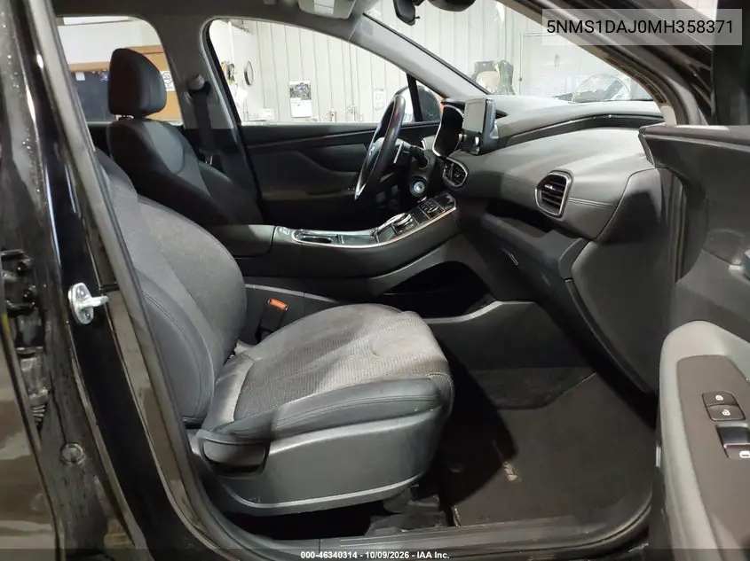 2021 HYUNDAI SANTA FE VIN 5NMS1DAJ0MH358371 — фото 5