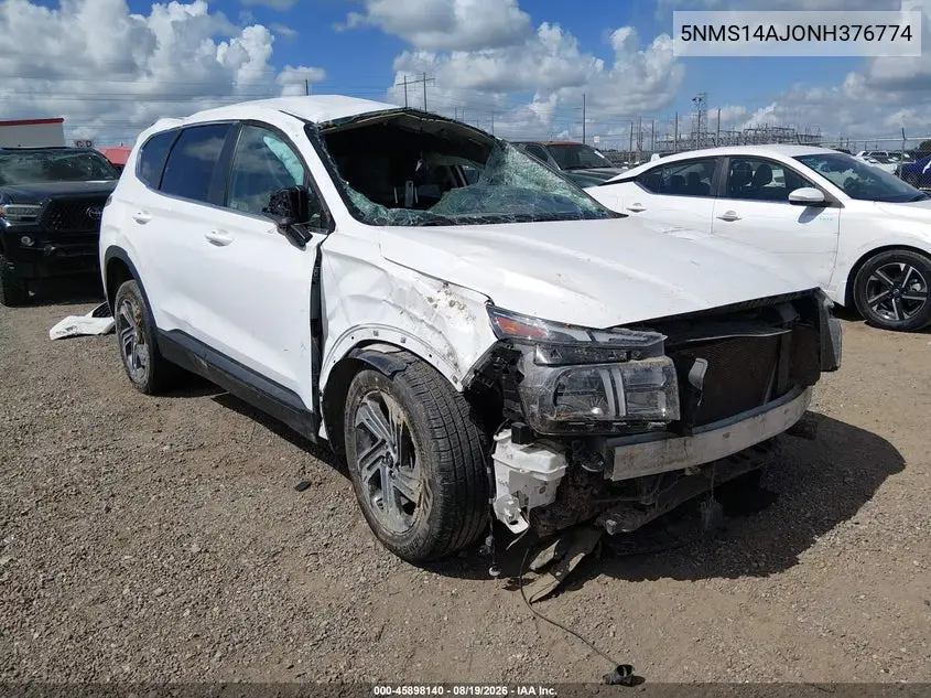 HYUNDAI SANTA FE 2022, VIN 5NMS14AJ0NH376774