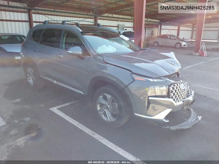HYUNDAI SANTA FE 2022, VIN 5NMS3DAJ9NH425285