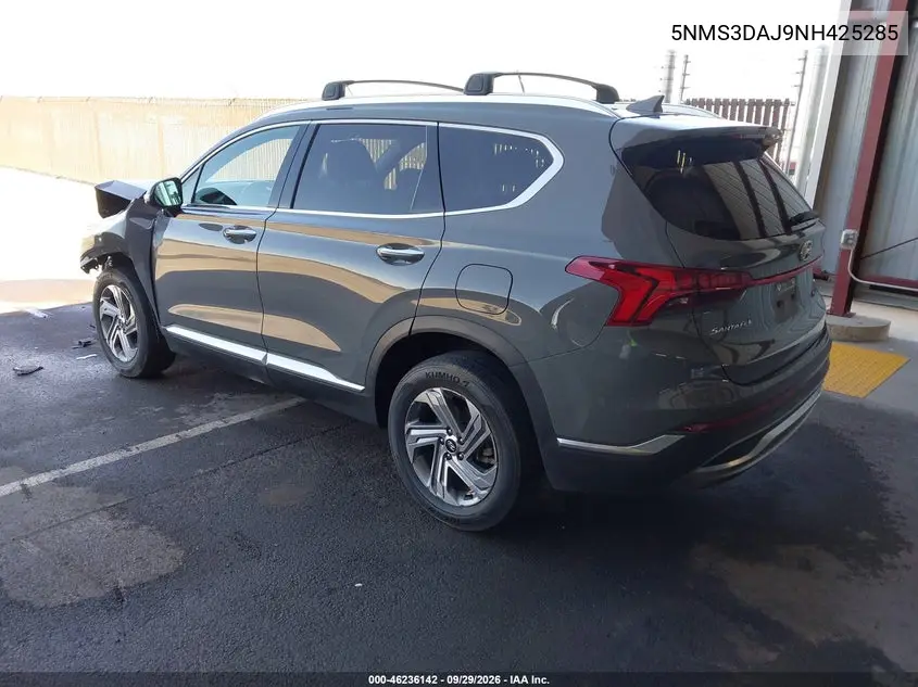 2022 HYUNDAI SANTA FE VIN 5NMS3DAJ9NH425285 — фото 3