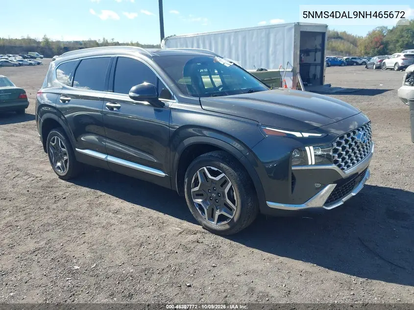 HYUNDAI SANTA FE 2022, VIN 5NMS4DAL9NH465672
