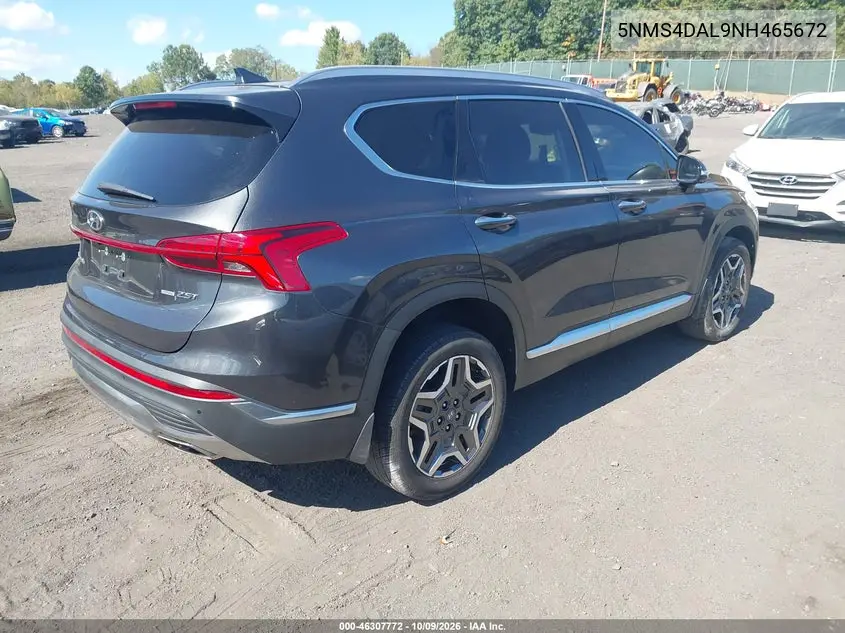 2022 HYUNDAI SANTA FE VIN 5NMS4DAL9NH465672 — фото 4