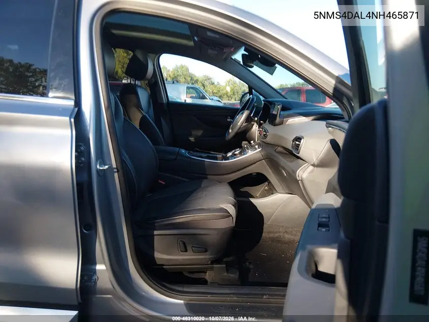 2022 HYUNDAI SANTA FE VIN 5NMS4DAL4NH465871 — фото 5