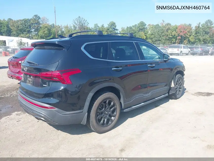 2022 HYUNDAI SANTA FE VIN 5NMS6DAJXNH460764 — фото 4