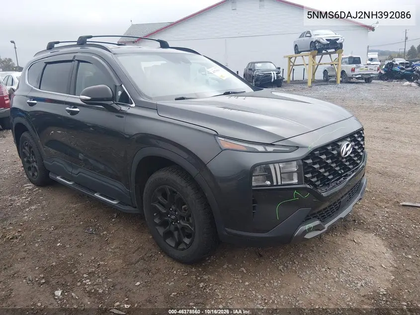 HYUNDAI SANTA FE 2022, VIN 5NMS6DAJ2NH392086