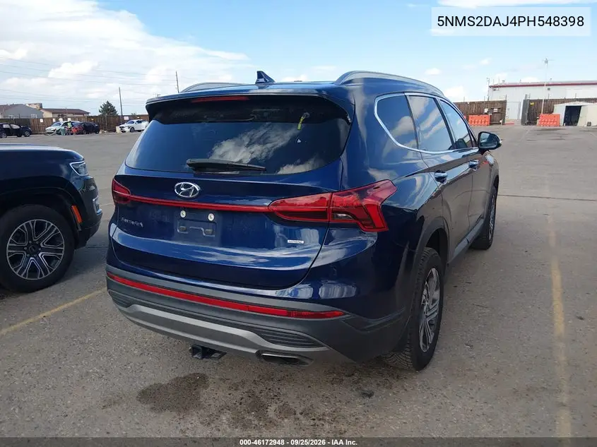 2023 HYUNDAI SANTA FE VIN 5NMS2DAJ4PH548398 — фото 4