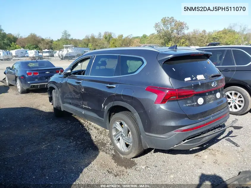2023 HYUNDAI SANTA FE VIN 5NMS2DAJ5PH511070 — фото 3