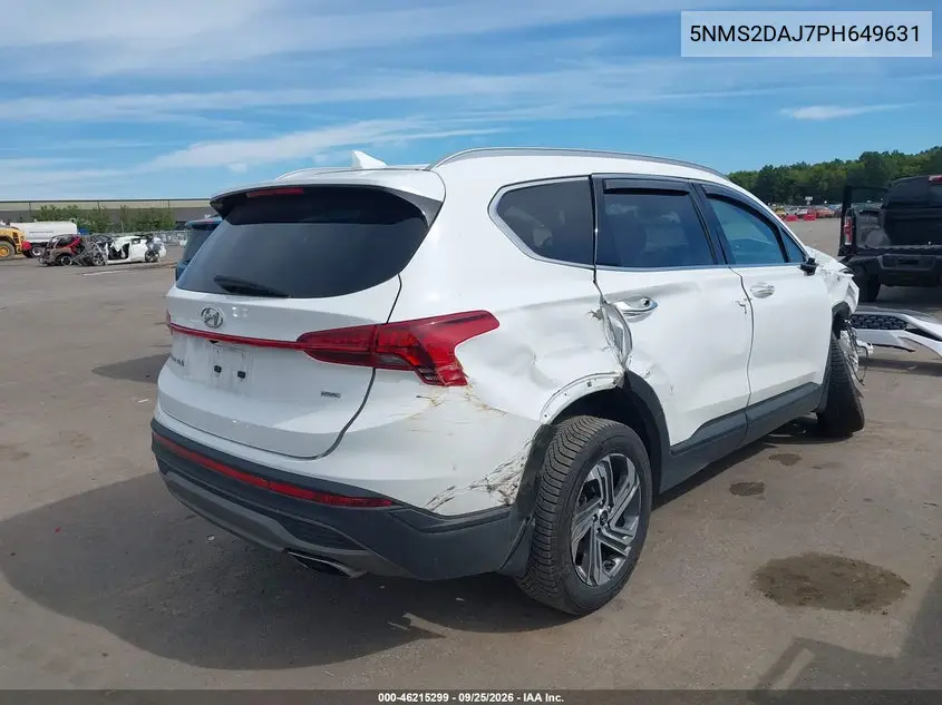 2023 HYUNDAI SANTA FE VIN 5NMS2DAJ7PH649631 — фото 4