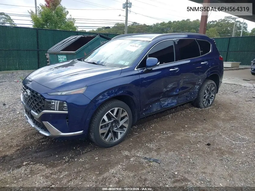 2023 HYUNDAI SANTA FE VIN 5NMS5DAL6PH564319 — фото 2