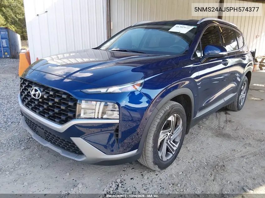 2023 HYUNDAI SANTA FE VIN 5NMS24AJ5PH574377 — фото 2