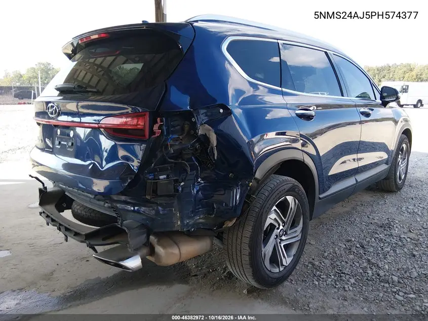 2023 HYUNDAI SANTA FE VIN 5NMS24AJ5PH574377 — фото 4