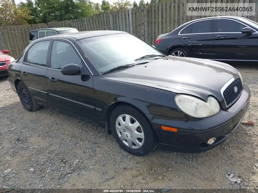 HYUNDAI SONATA 2002, VIN KMHWF25S62A640365