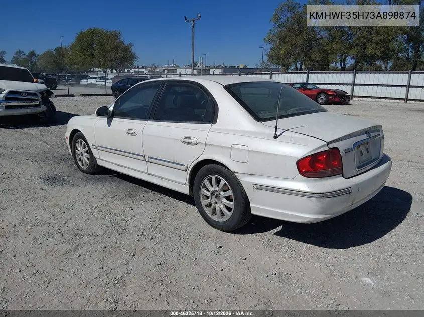 2003 HYUNDAI SONATA VIN KMHWF35H73A898874 — фото 3