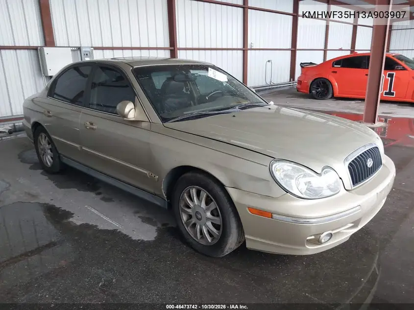HYUNDAI SONATA 2003, VIN KMHWF35H13A903907