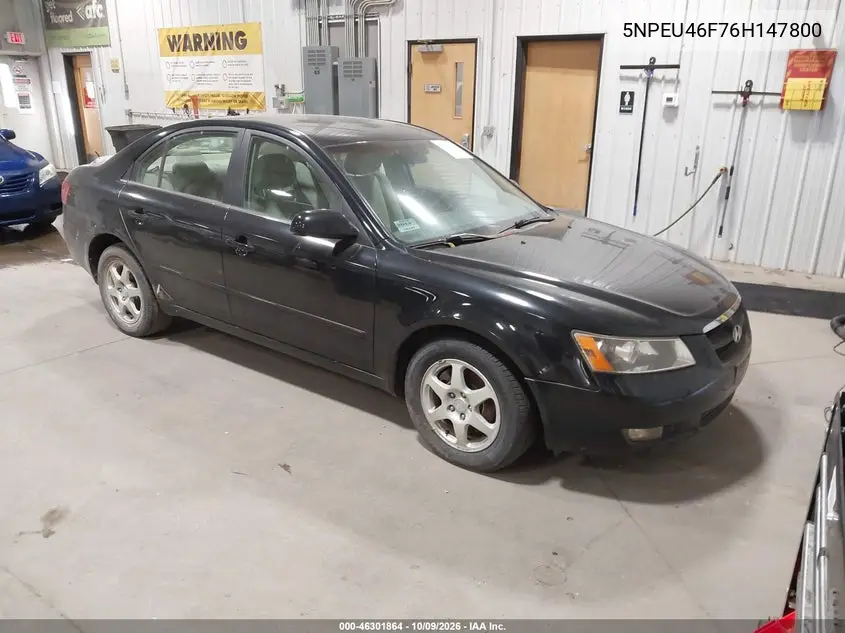HYUNDAI SONATA 2006, VIN 5NPEU46F76H147800