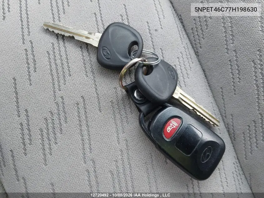 2007 HYUNDAI SONATA VIN 5NPET46C77H198630 — фото 11