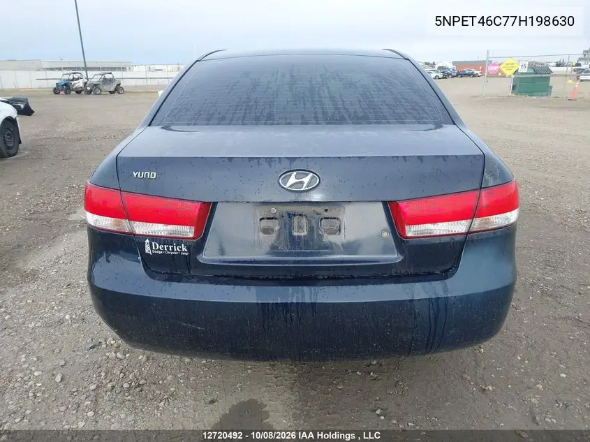 2007 HYUNDAI SONATA VIN 5NPET46C77H198630 — фото 16