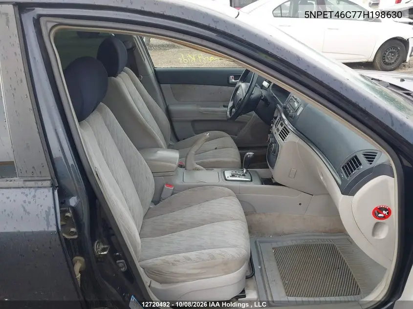 2007 HYUNDAI SONATA VIN 5NPET46C77H198630 — фото 5