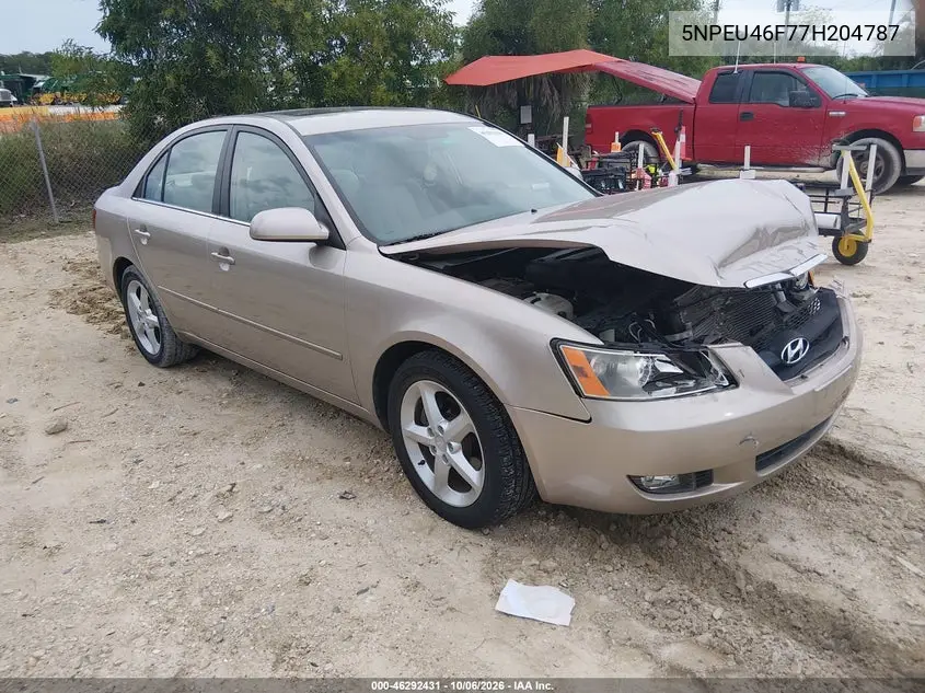 HYUNDAI SONATA 2007, VIN 5NPEU46F77H204787