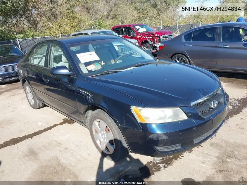 HYUNDAI SONATA 2007, VIN 5NPET46CX7H294834