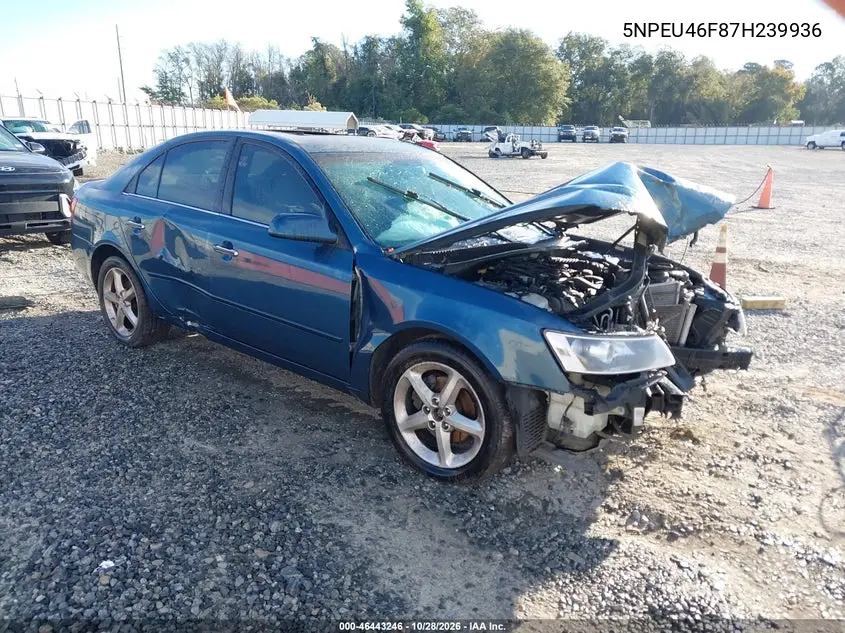 HYUNDAI SONATA 2007, VIN 5NPEU46F87H239936
