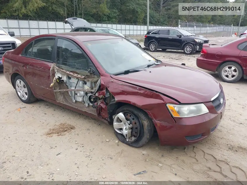 HYUNDAI SONATA 2008, VIN 5NPET46C68H299014